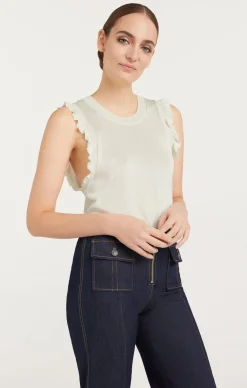 Cinq à Sept Knit Lenore Top Ivory Sale