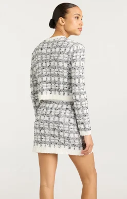 Cinq à Sept Kori Cardigan Black/white