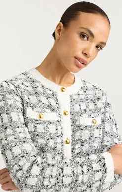 Cinq à Sept Kori Cardigan Black/white