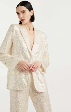 Cinq à Sept Kristy Blazer Alabaster Hot