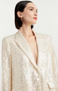 Cinq à Sept Kristy Blazer Alabaster Hot