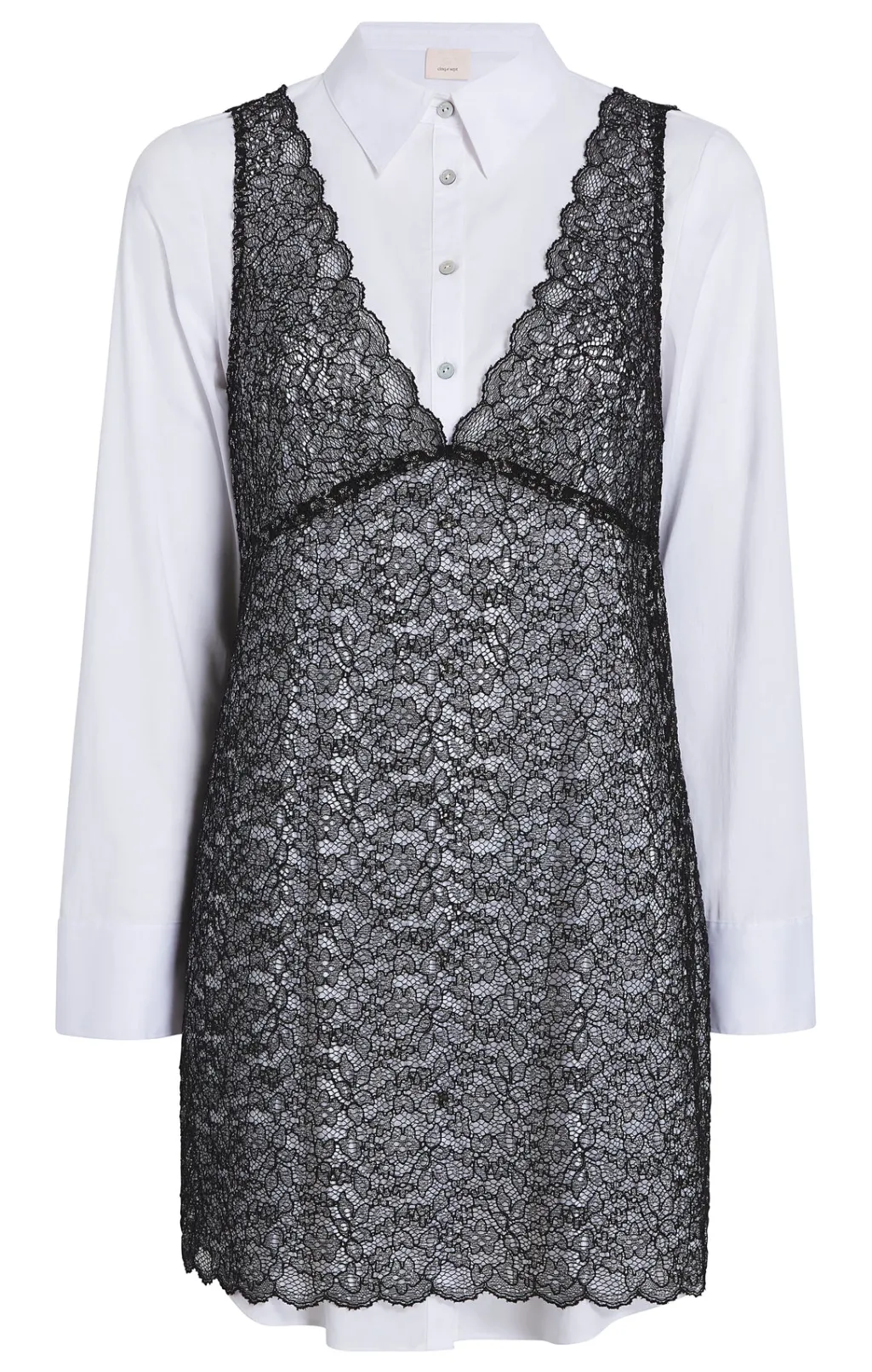 Cinq à Sept Lace Catilina Dress Black/White Clearance