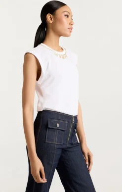 Cinq à Sept L'amour Necklace Bella Tee White Clearance