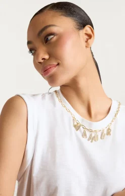 Cinq à Sept L'amour Necklace Bella Tee White Clearance