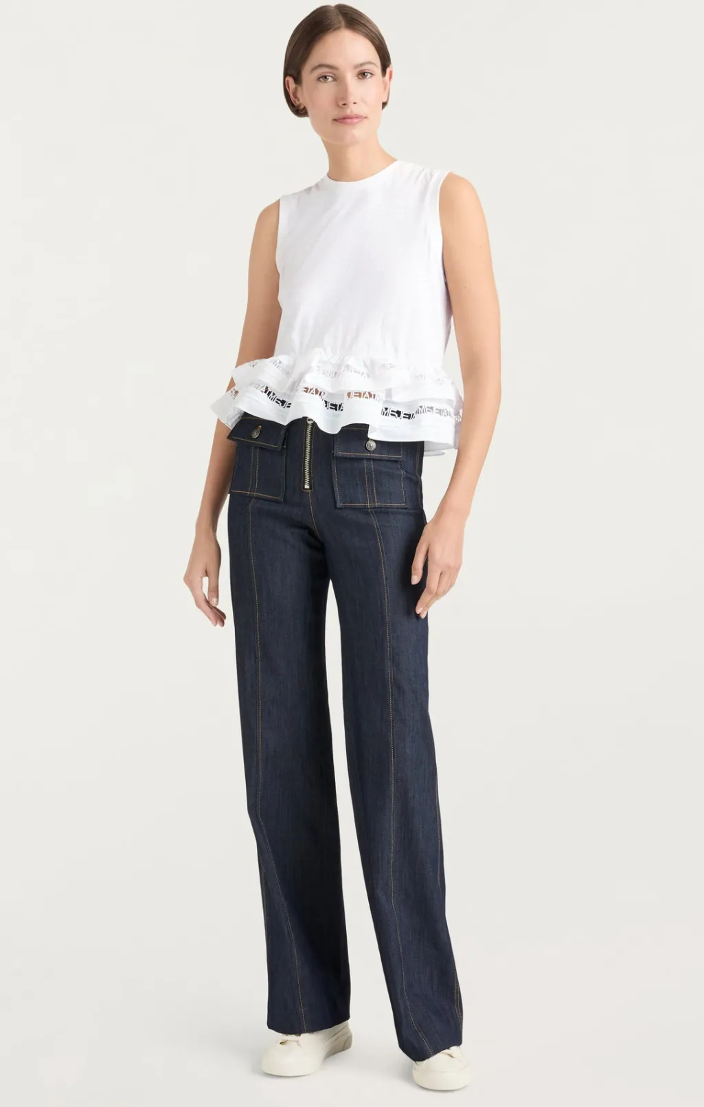 Cinq à Sept Landri Top White Best