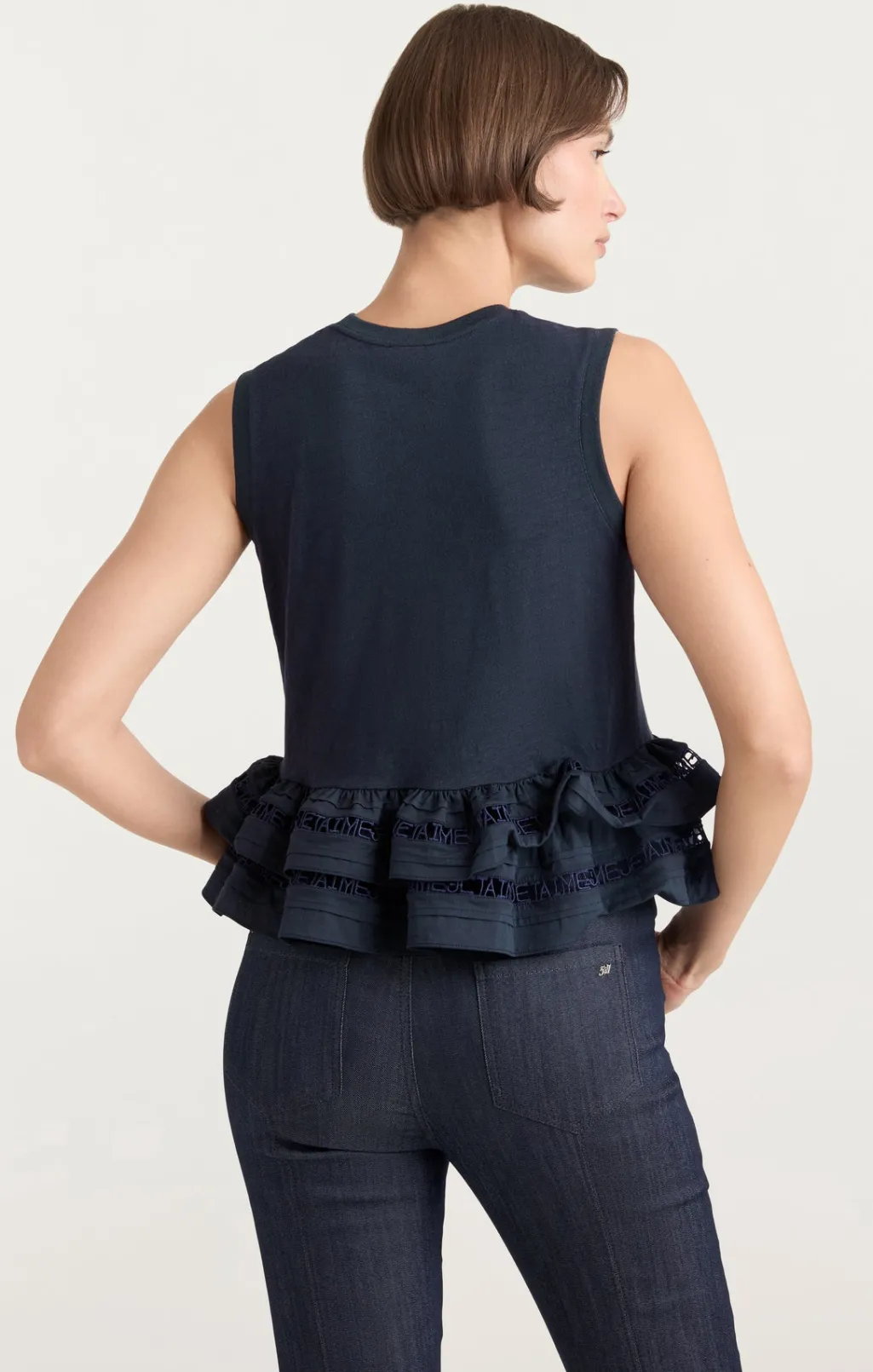 Cinq à Sept Landri Top Navy Hot