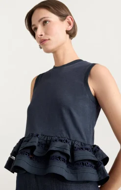 Cinq à Sept Landri Top Navy Hot