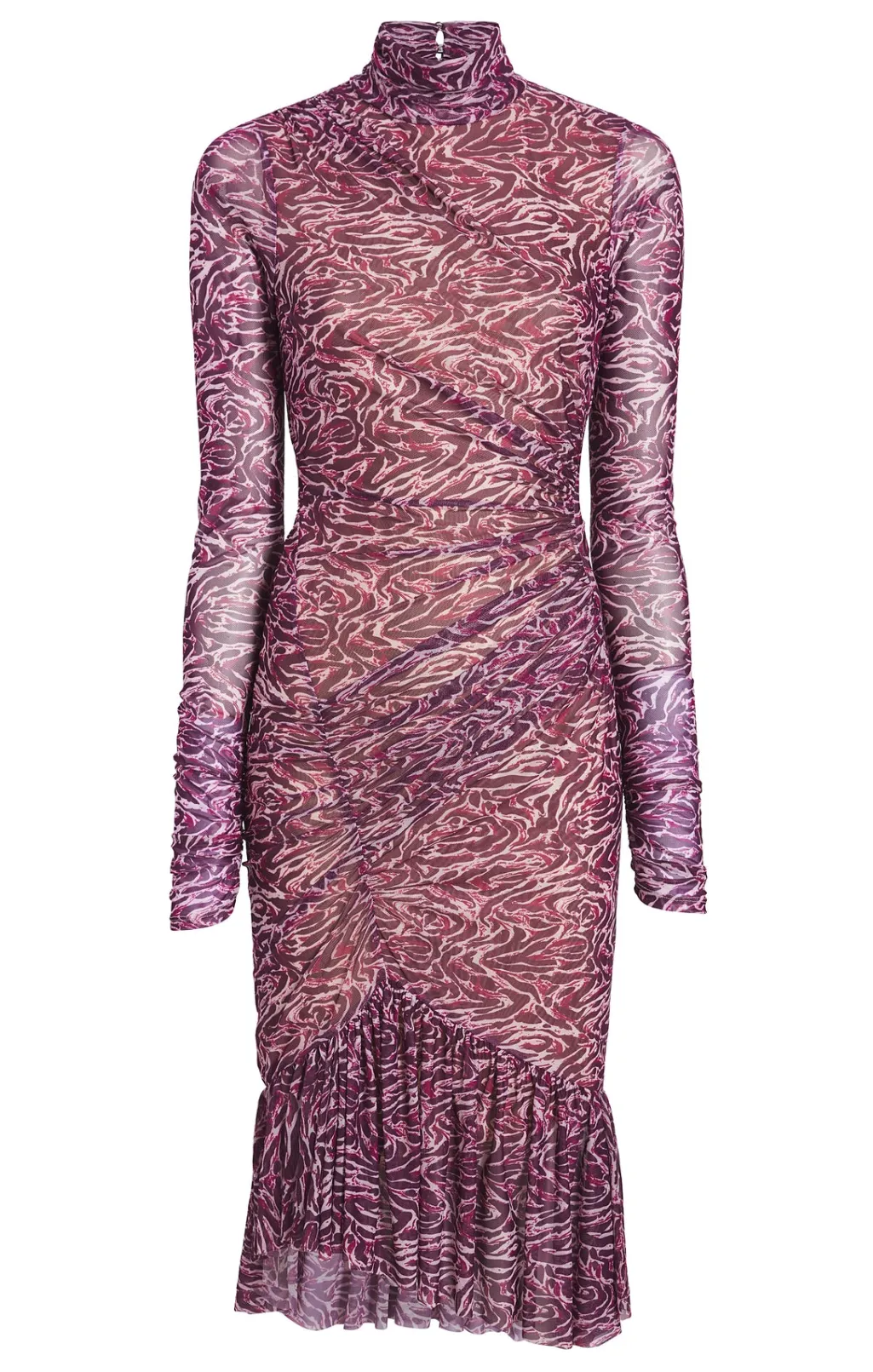 Cinq à Sept Layla Dress InkstrokesDarkPlumMulti Clearance