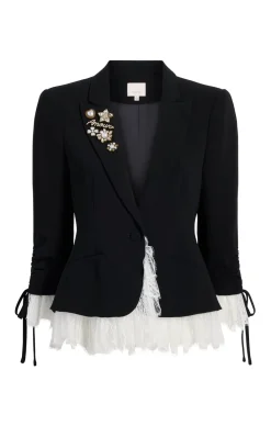 Cinq à Sept Le Petit Roxie Blazer Black/Ivory