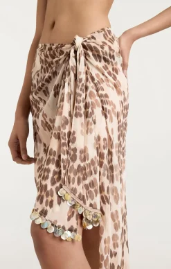 Cinq à Sept Leopard Janessa Sarong AlabasterMulti Online
