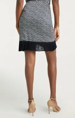 Cinq à Sept Lesly Skirt Ivory/navy New