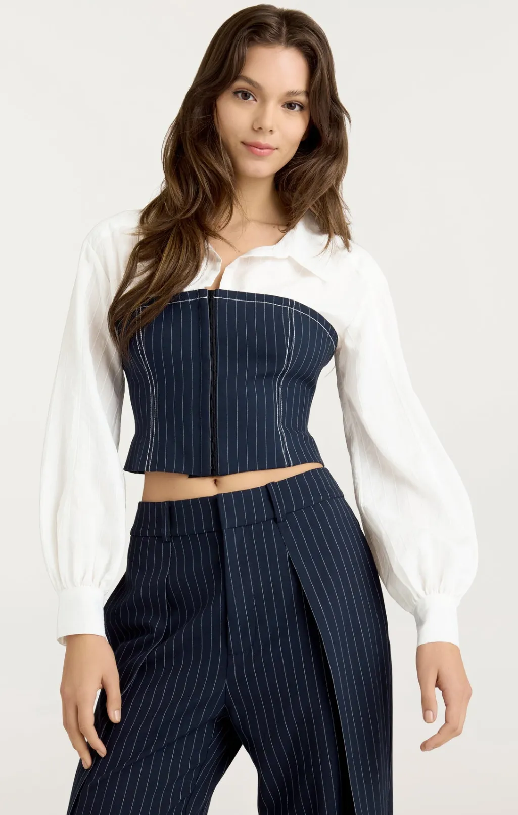 Cinq à Sept Levina Top Navy/Ivory Clearance