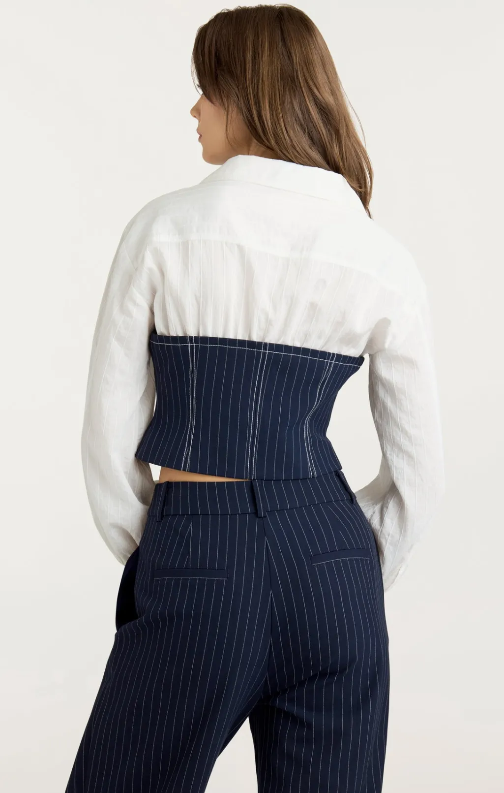 Cinq à Sept Levina Top Navy/Ivory Clearance