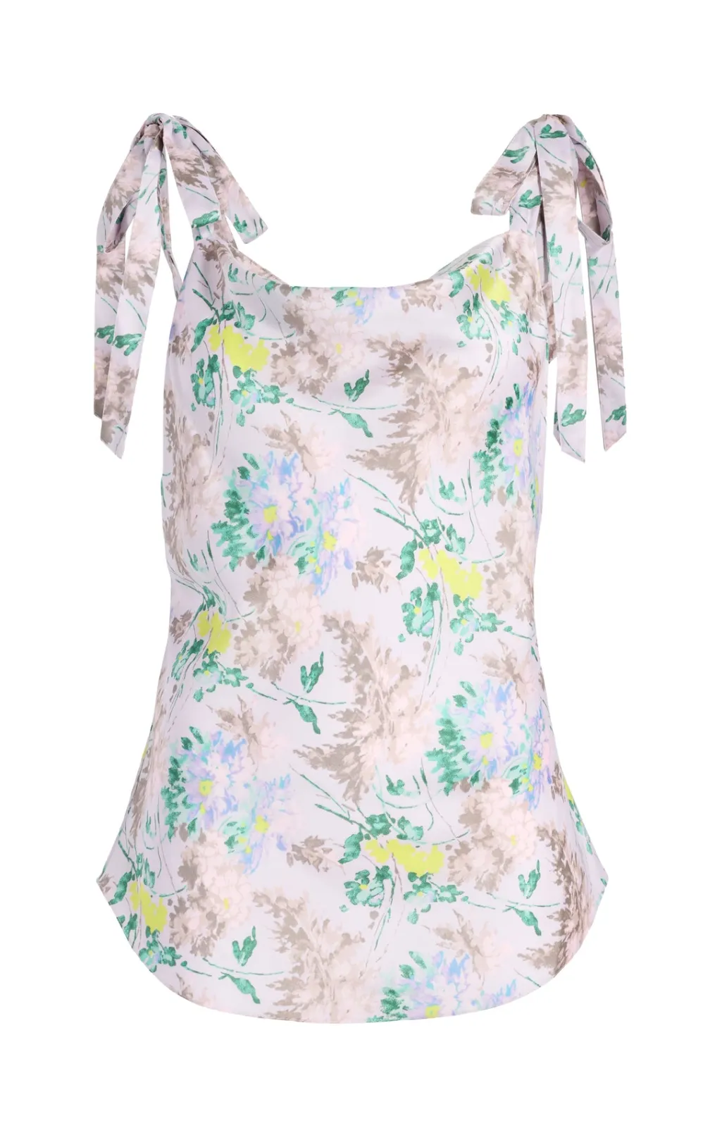 Cinq à Sept Light Washed Floral Tied Marta Cami PastelMulti Sale