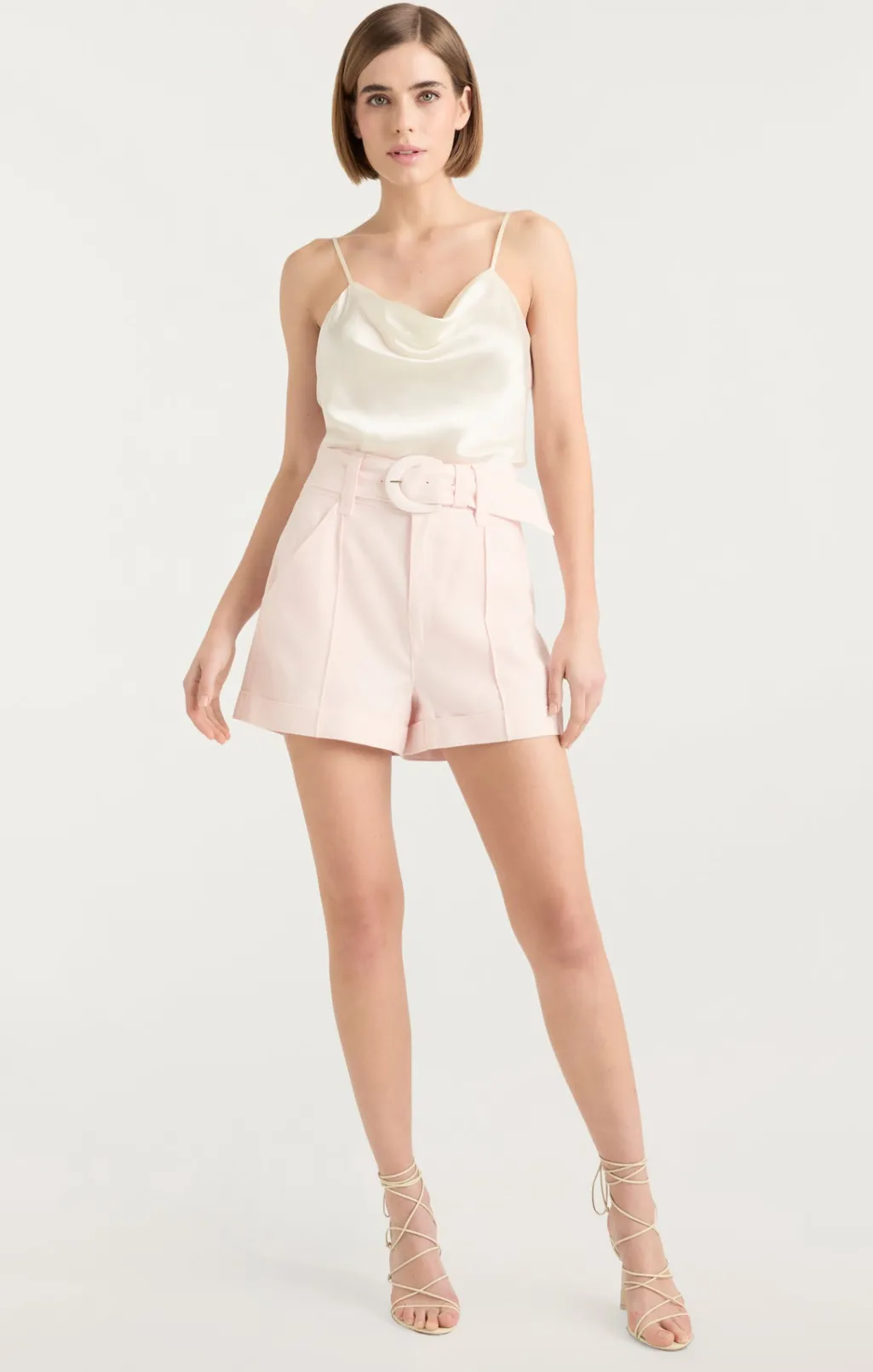 Cinq à Sept Linen Aldi Short IcyPink Sale