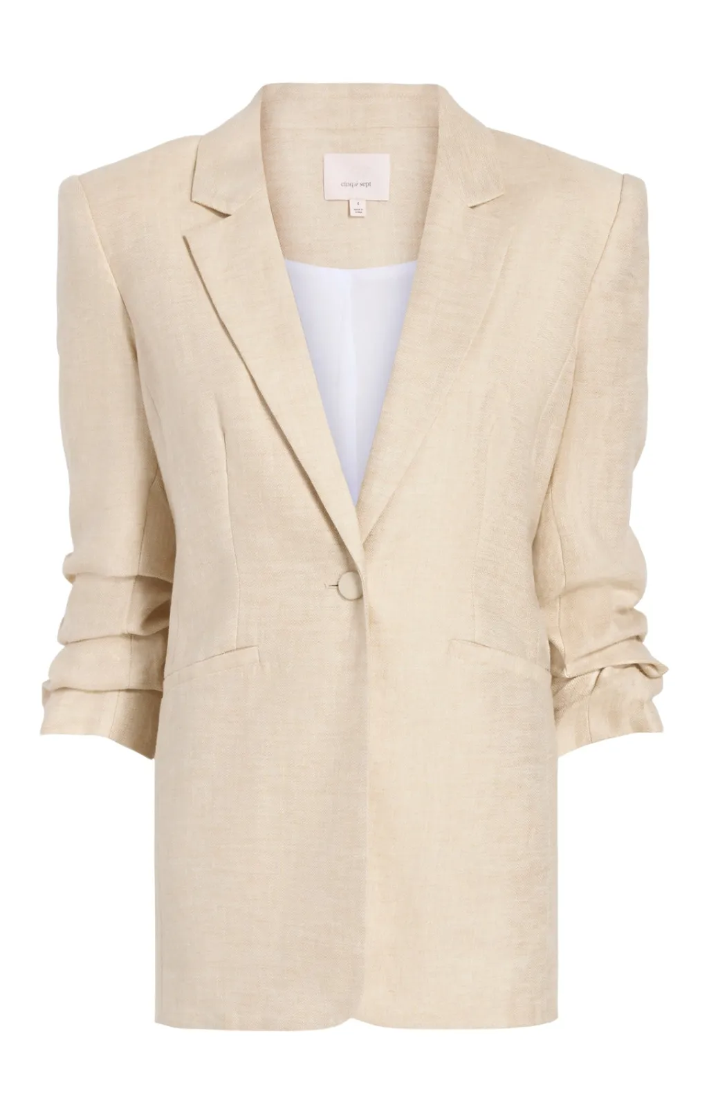 Cinq à Sept Linen Kylie Blazer Khaki