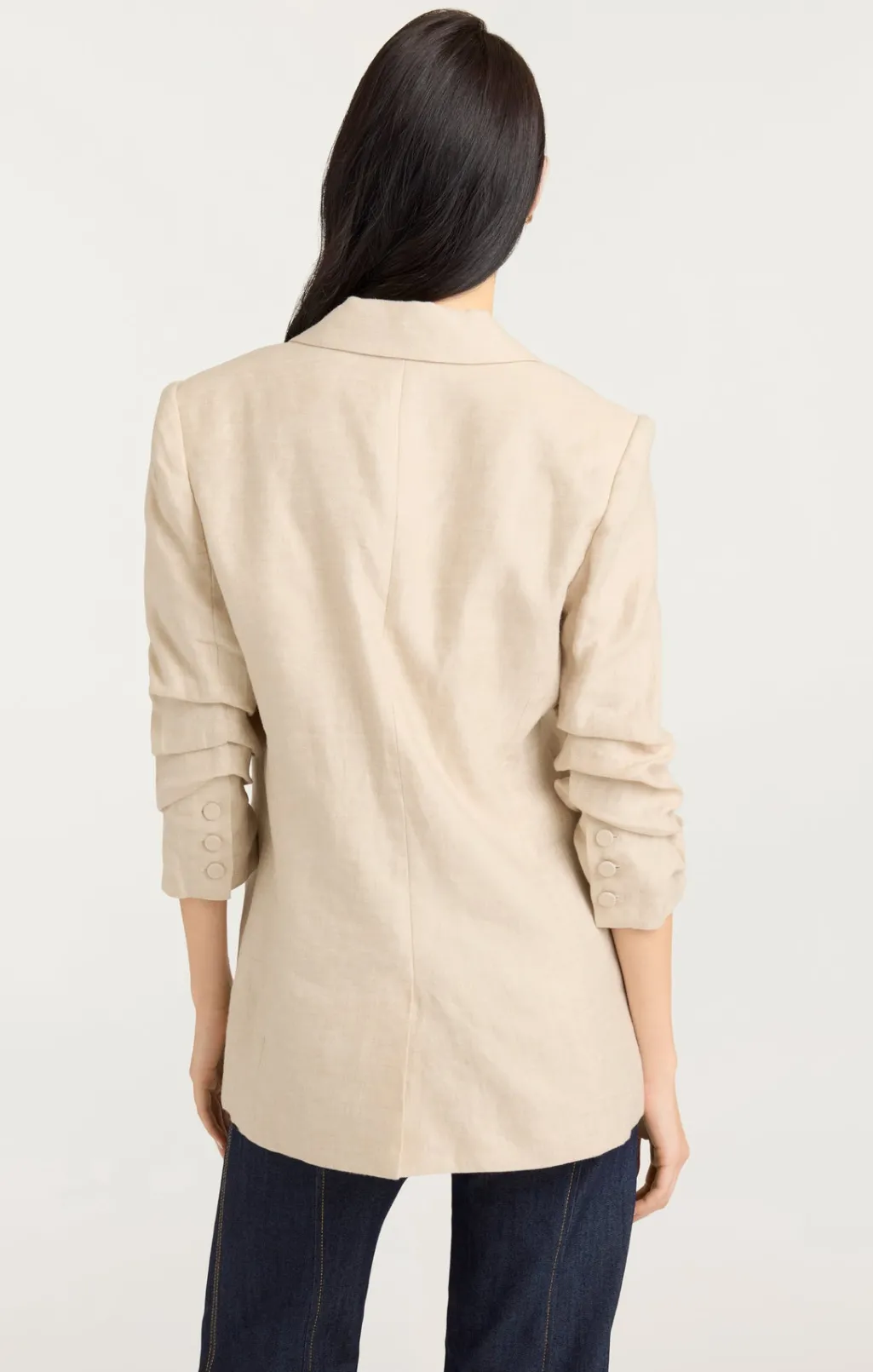 Cinq à Sept Linen Kylie Blazer Khaki