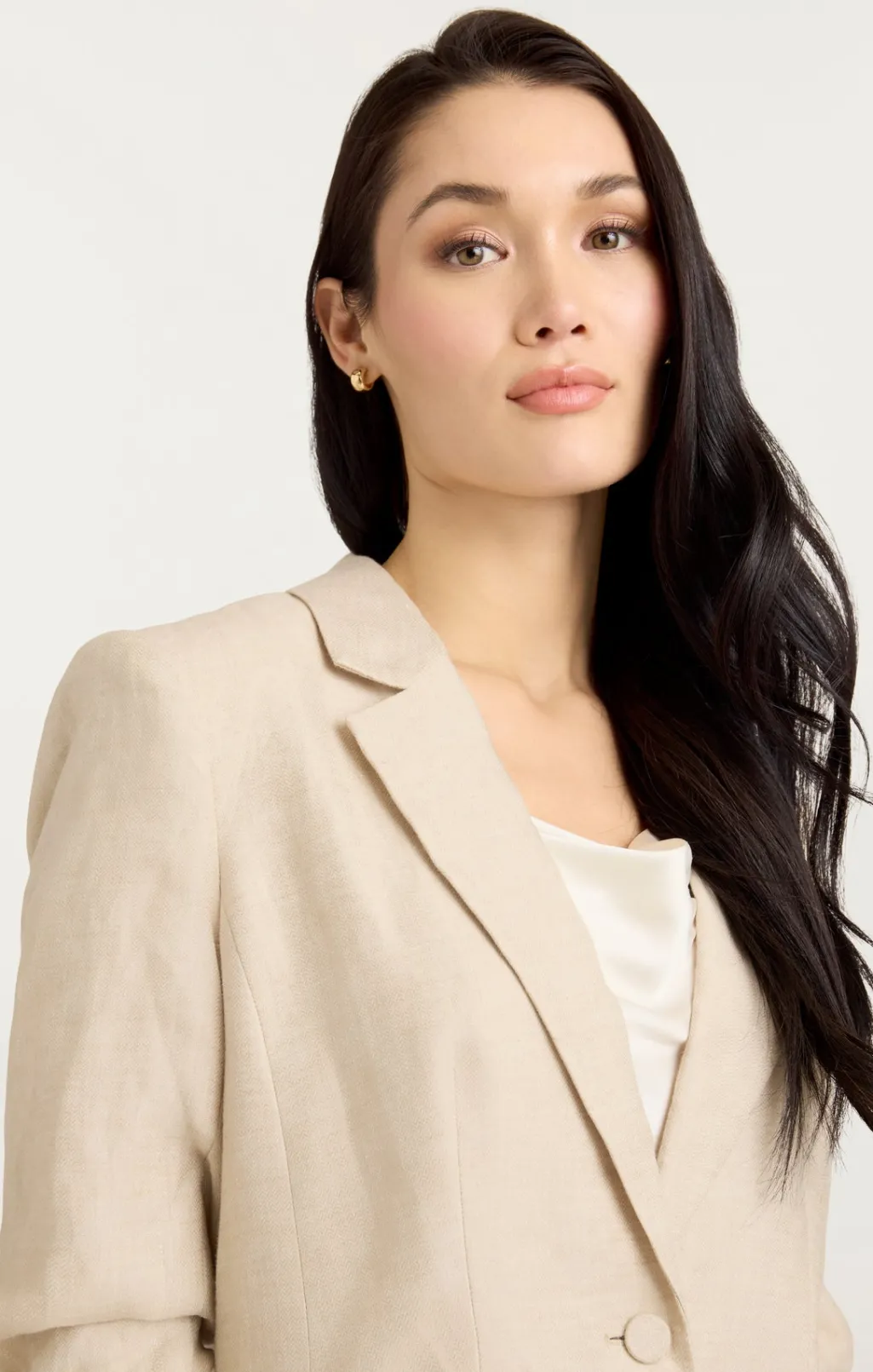 Cinq à Sept Linen Kylie Blazer Khaki