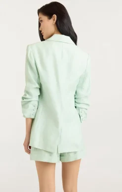 Cinq à Sept Linen Kylie Blazer MintyDelight Sale