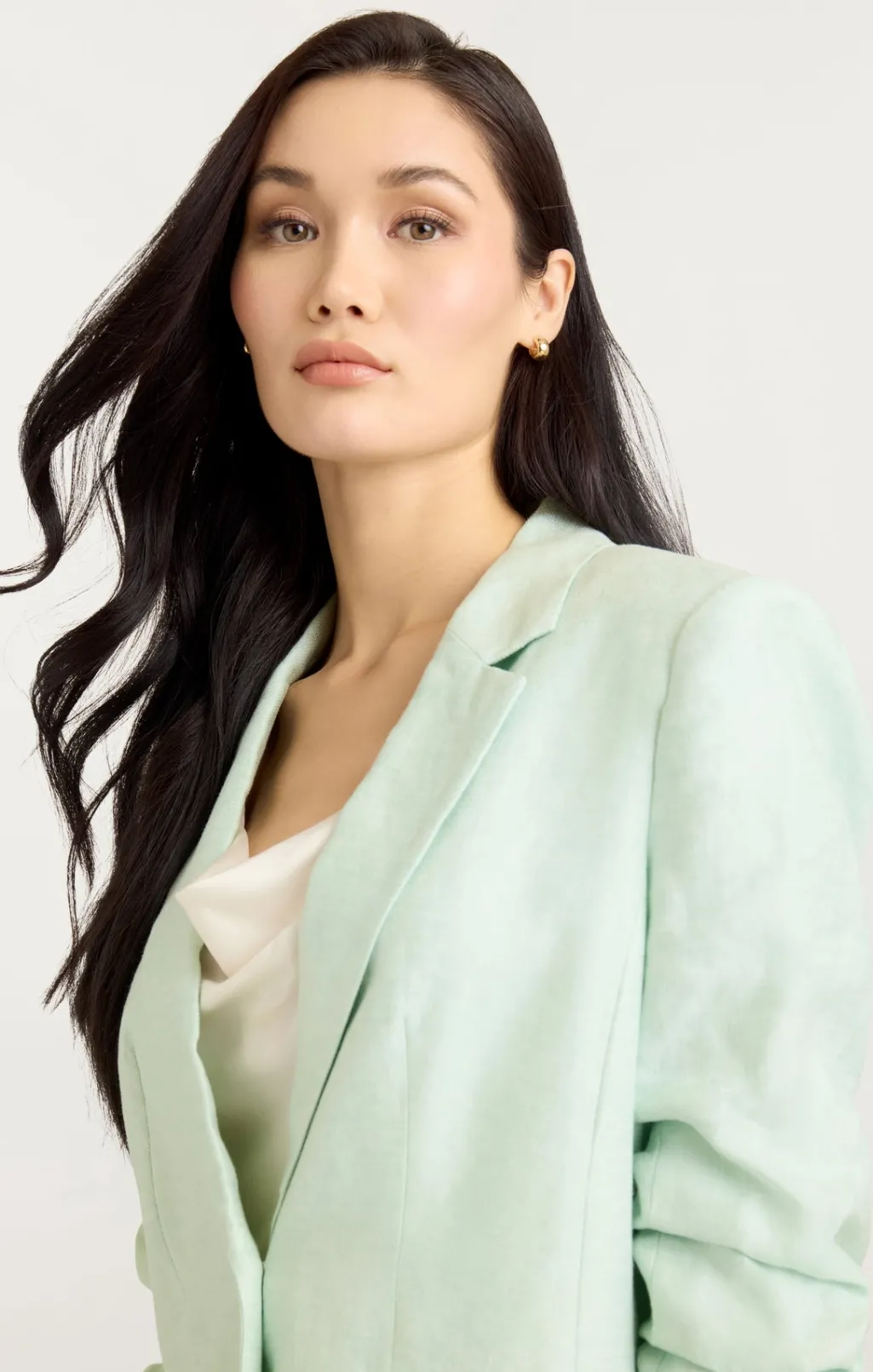 Cinq à Sept Linen Kylie Blazer MintyDelight Sale