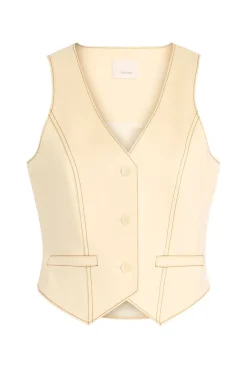 Cinq à Sept Lio Vest Gardenia New