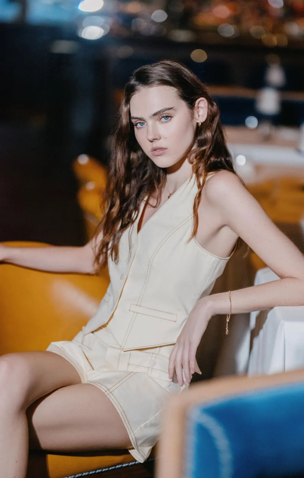 Cinq à Sept Lio Vest Gardenia New