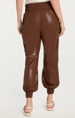 Cinq à Sept Lite Vegan Leather Jenning Pants Espresso Outlet