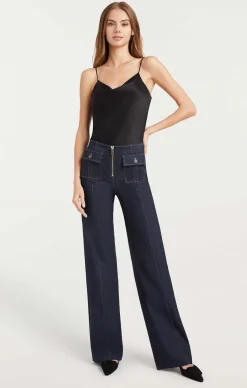 Cinq à Sept Long Azure Pant Indigo New