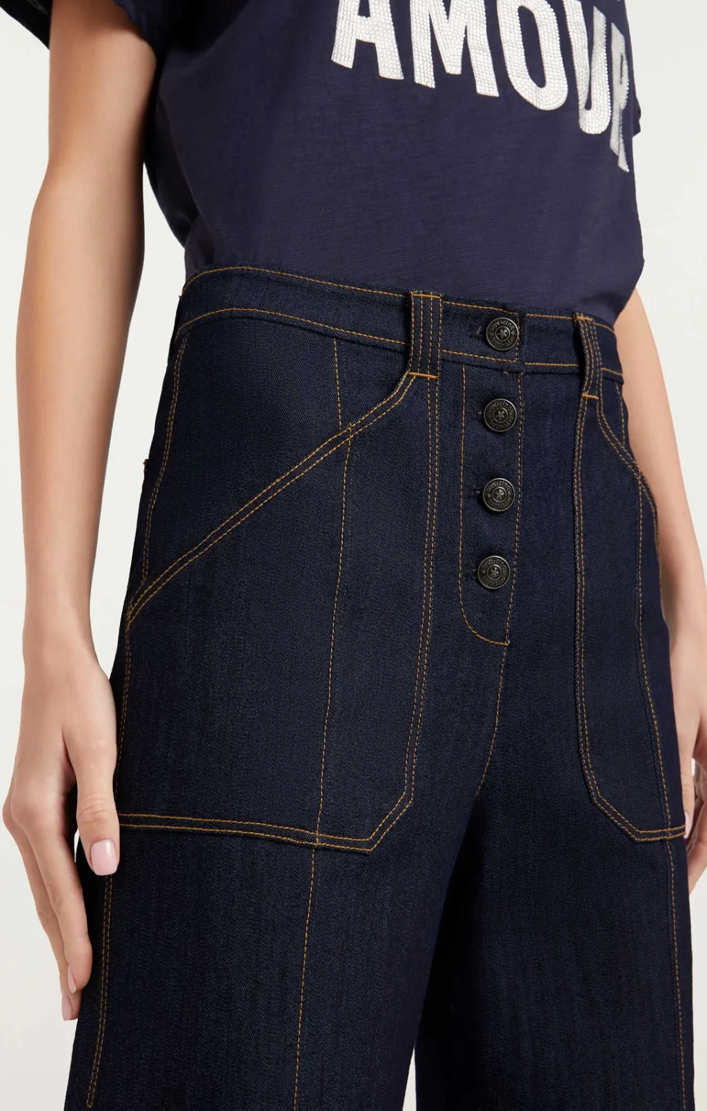 Cinq à Sept Long Benji Pant Indigo Best