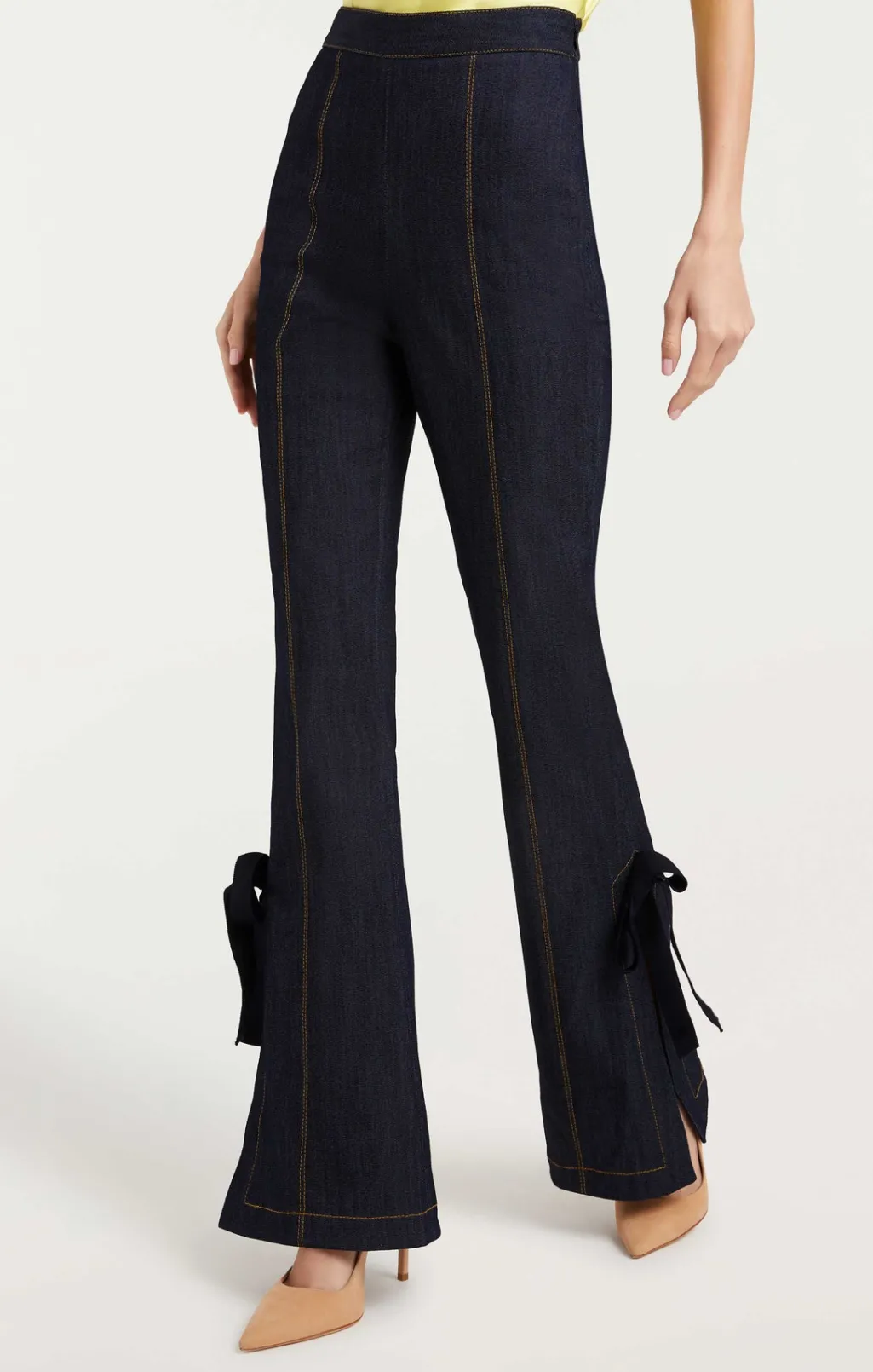 Cinq à Sept Long Lou Pant Indigo Outlet
