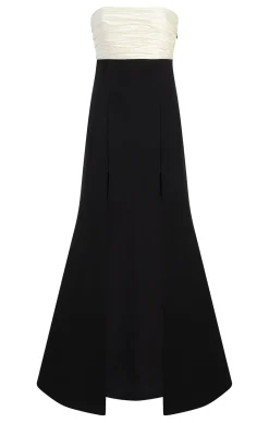 Cinq à Sept Lorella Gown Black/ivory Outlet