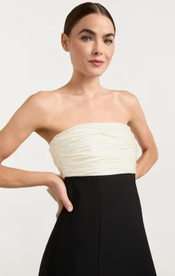 Cinq à Sept Lorella Gown Black/ivory Outlet