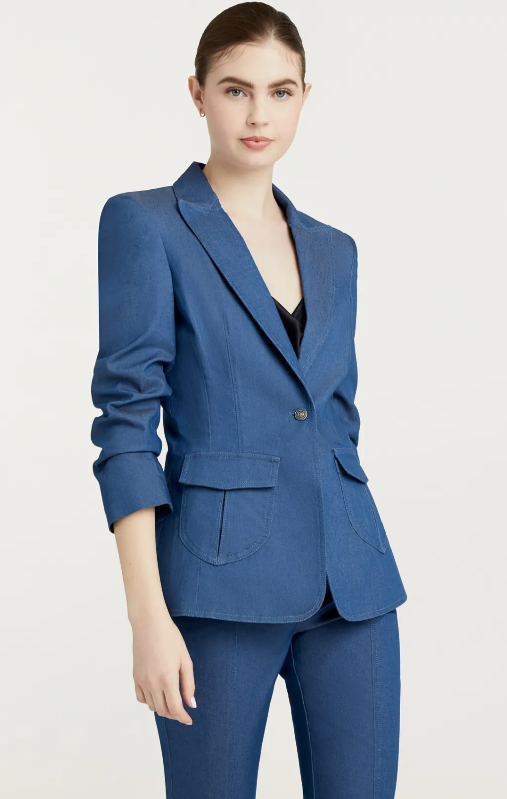Cinq à Sept Louisa Blazer AegeanBlue Discount