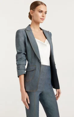 Cinq à Sept Louisa Blazer LightIndigo Best
