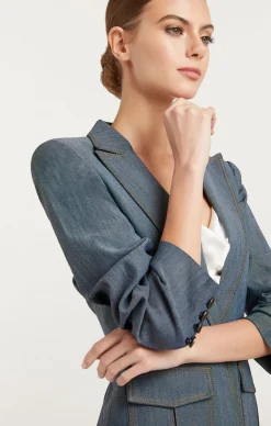 Cinq à Sept Louisa Blazer LightIndigo Best