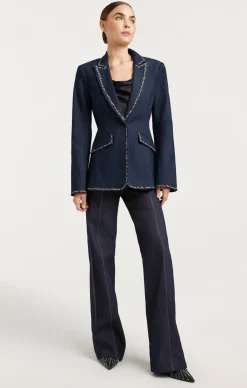 Cinq à Sept Love Letter Denim Cheyenne Blazer Indigo Online