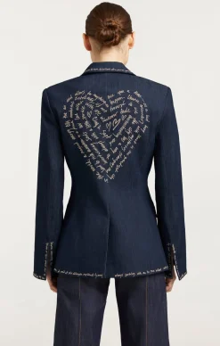 Cinq à Sept Love Letter Denim Cheyenne Blazer Indigo Online