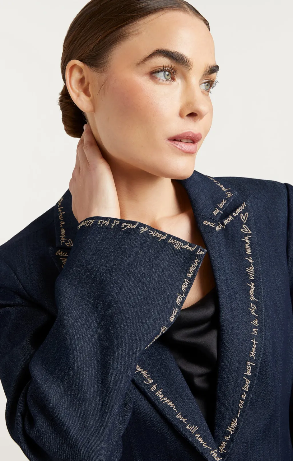 Cinq à Sept Love Letter Denim Cheyenne Blazer Indigo Online