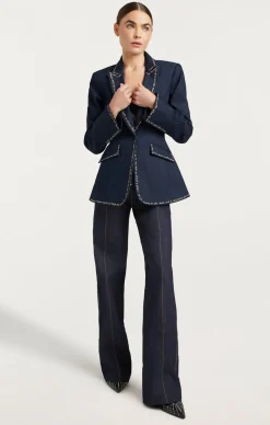 Cinq à Sept Love Letter Denim Cheyenne Blazer Indigo Online
