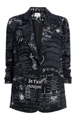 Cinq à Sept Love Stories Kylie Blazer Black/White New