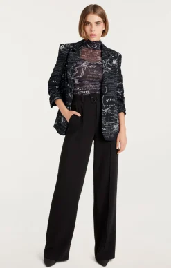 Cinq à Sept Love Stories Kylie Blazer Black/White New