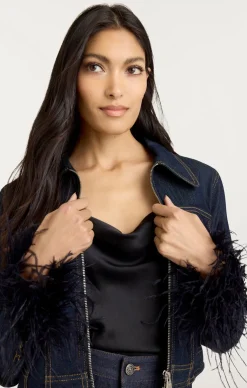 Cinq à Sept Luca Jacket Indigo Online