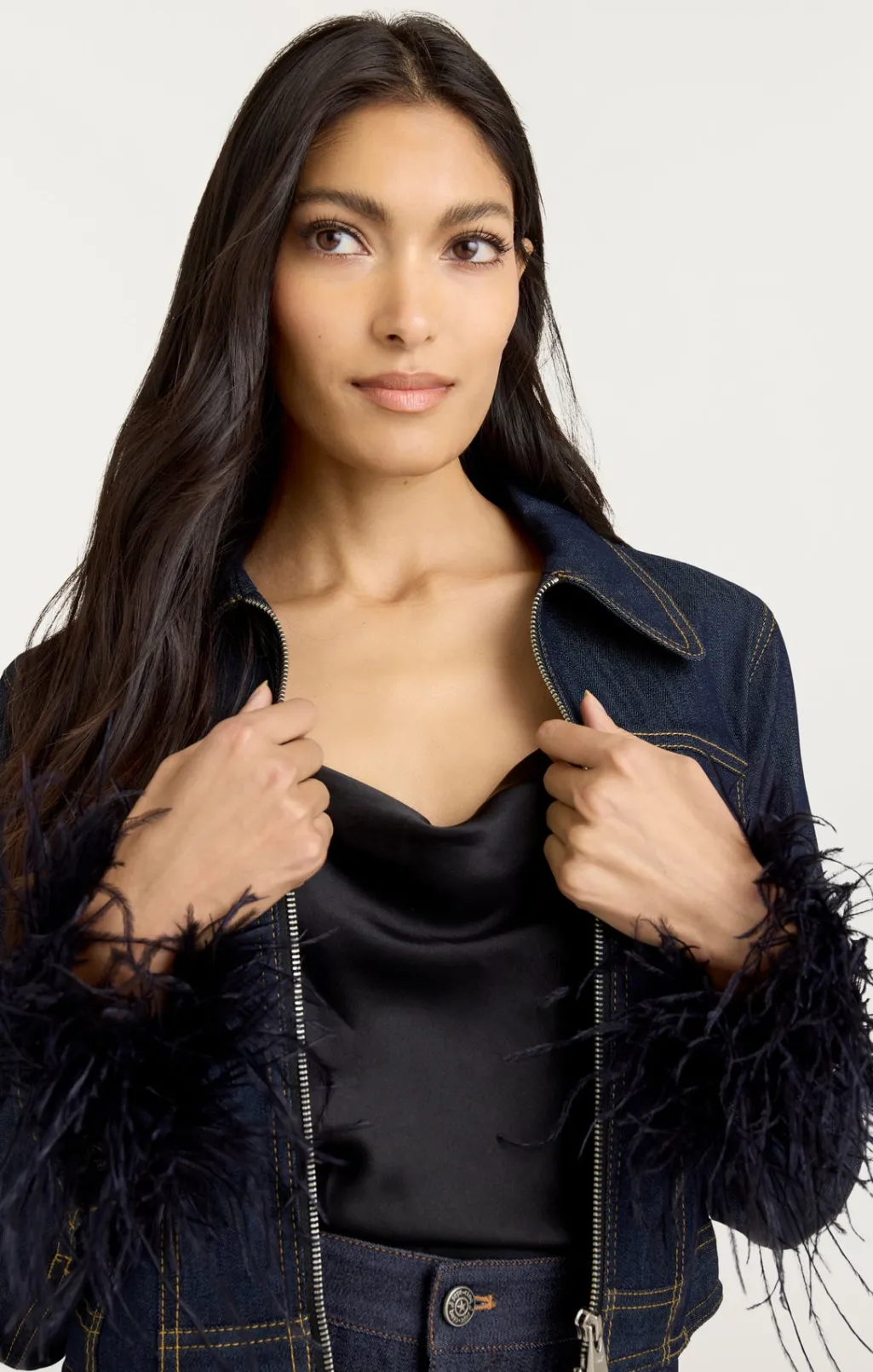 Cinq à Sept Luca Jacket Indigo Online