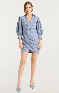 Cinq à Sept Macaulay Dress SabrinaStripeAstroBlueMulti Hot
