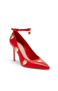 Cinq à Sept Madison Ankle Strap Pump Cardinal/Gold Best