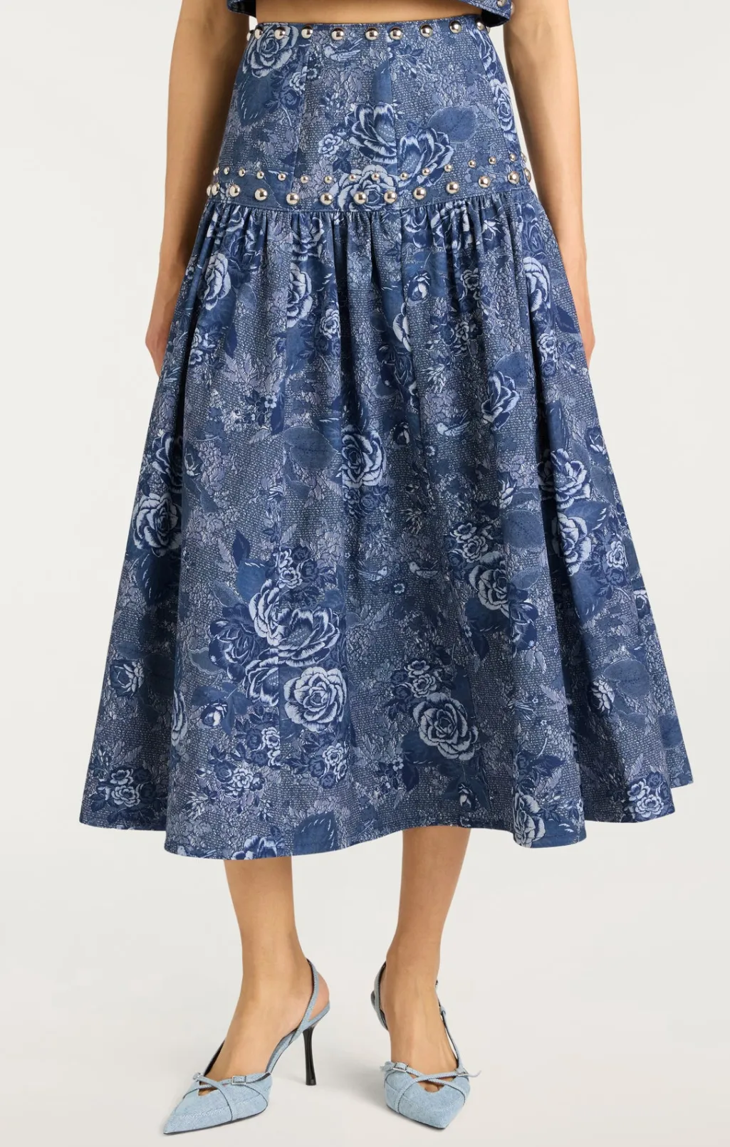 Cinq à Sept Maia Skirt IndigoMulti Discount