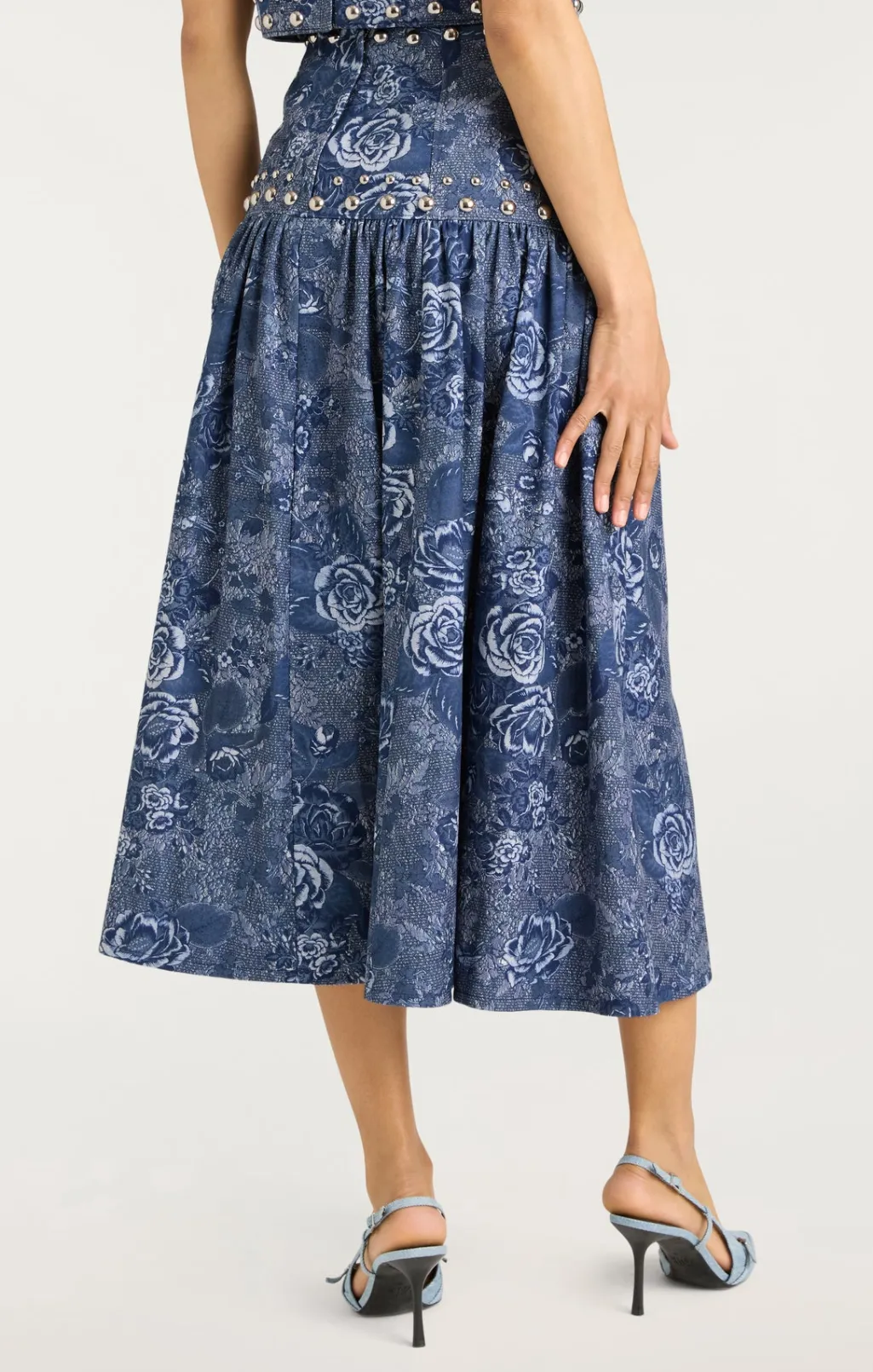 Cinq à Sept Maia Skirt IndigoMulti Discount