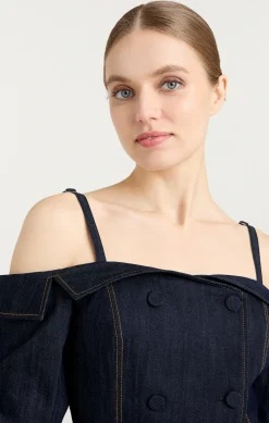 Cinq à Sept Malinda Dress Indigo New