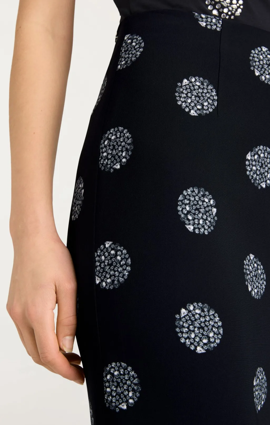 Cinq à Sept Malti Skirt Black/Silver Outlet