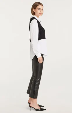 Cinq à Sept Mara Shaker Pullover Black Discount